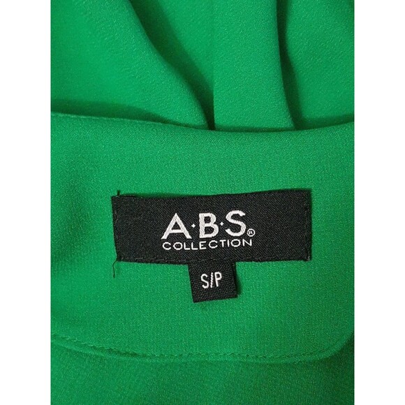 A.B.S. Collection Womens Dress Green Size Small Short Tiered Sleeve Shift Mini - Picture 9 of 14